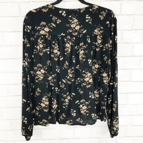 Denim & Supply Long Sleeve Floral Blouse, Medium - Picture 4 of 7